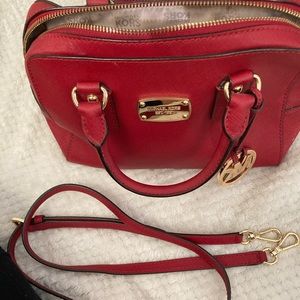 MK Small red crossbody bag